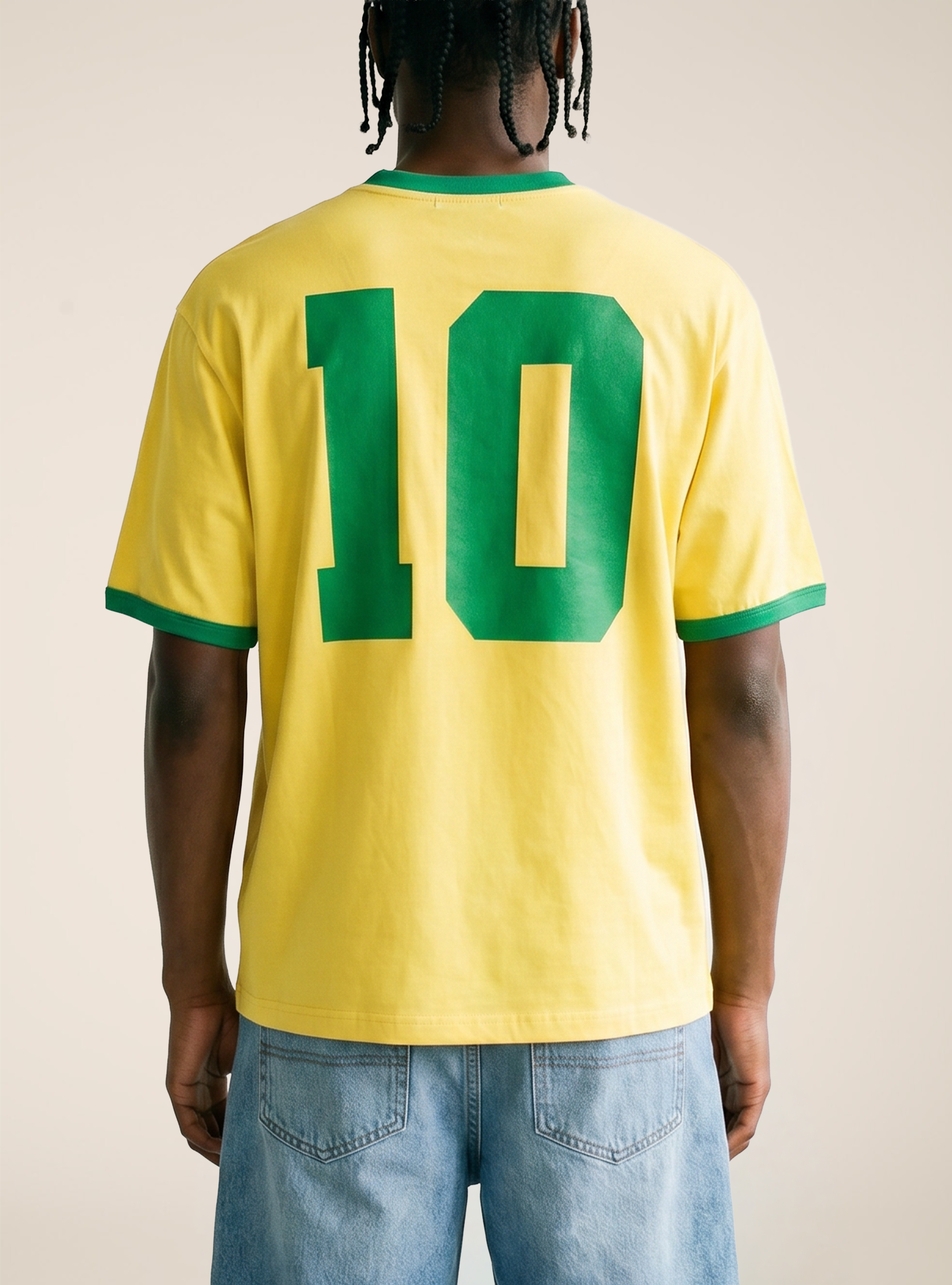 T-shirt boxy fit con stampa mondiali, YE2 YELLOW MEDIUM
